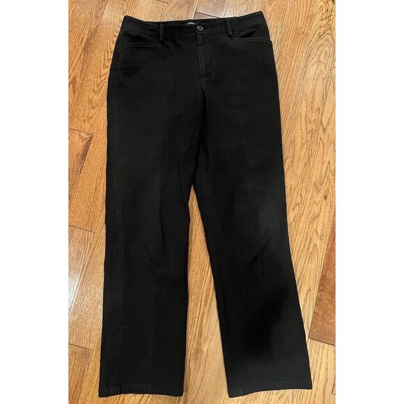 Lauren Ralph Lauren Classic Front Slant Pocket Black Trouser Pants Size 8 - Picture 1 of 6